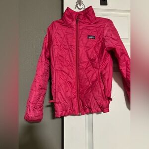 Patagonia Kids Fuchsia Quilted Puffer Jacket